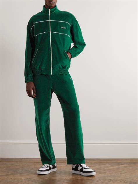 hoodie celine tracksuit|Celine velour tracksuit.